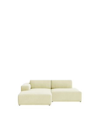 Muuto Connect Soft Modular Sofa -  2-Seater - Configuration 3 - Ecriture 910/Black Muuto Connect Soft Modular Sofa -  2-Seater - Configuration 3 - Ecriture 910/Black