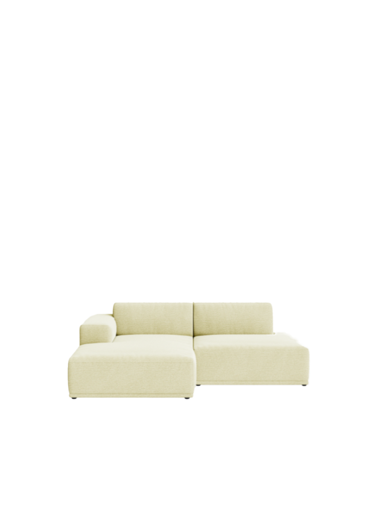 Muuto Connect Soft Modular Sofa -  2-Seater - Configuration 3 - Ecriture 910/Black