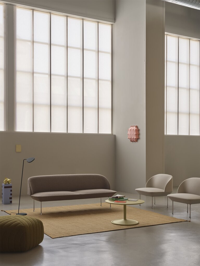 Muuto Oslo Sofa -  3-Seater - Steelcut 452/Black