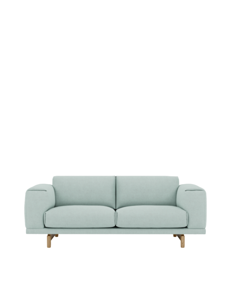 Muuto Rest Sofa - 2 seater -  Fiord 721/Oak