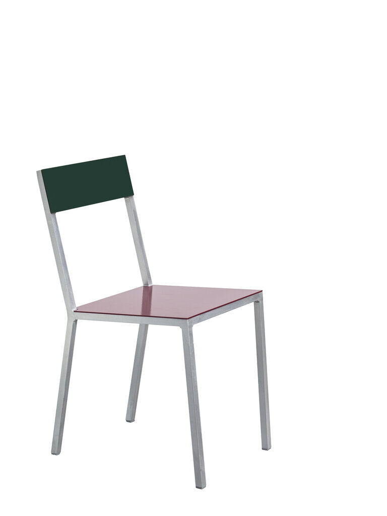 Valerie Objects Alu Chair - Bordeaux/Candy Green