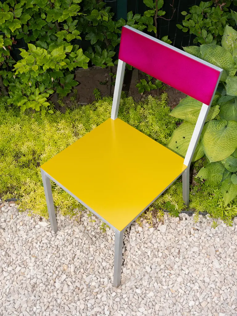 Valerie Objects Alu Chair - Curry/Candy Purple