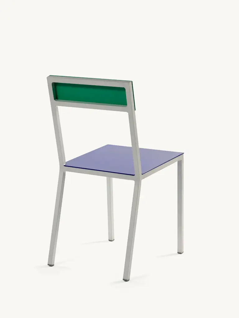 Muller Van Severen Alu Chair - Dark Blue/Green