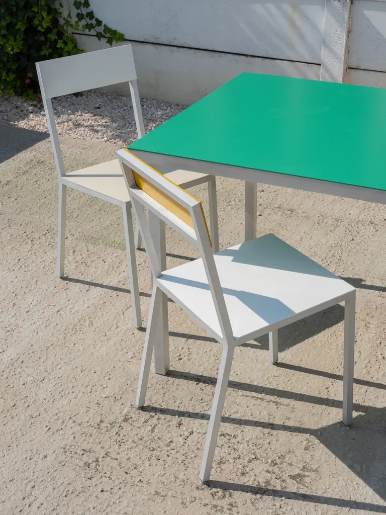 Valerie Objects Alu Chair - Ivory/White