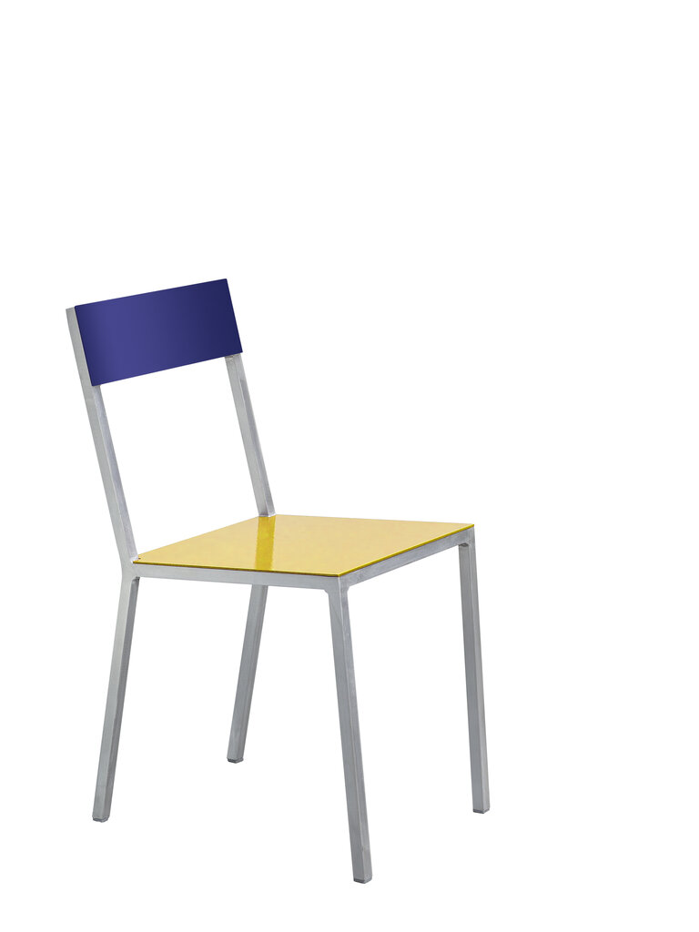 Valerie Objects Alu Chair - Yellow/Candy Blue