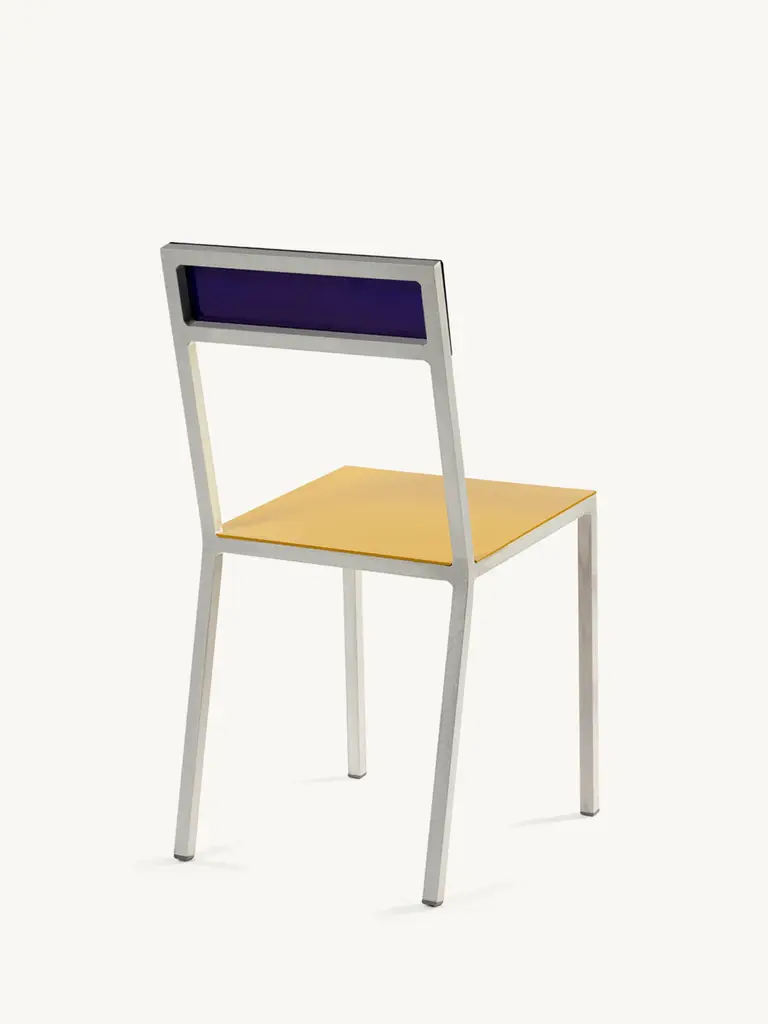 Muller Van Severen Alu Chair - Yellow/Candy Blue