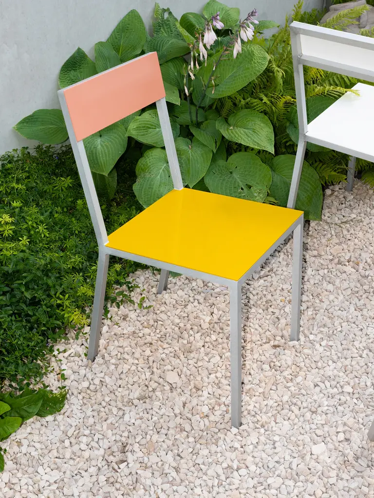 Muller Van Severen Alu Chair - Yellow/Pink