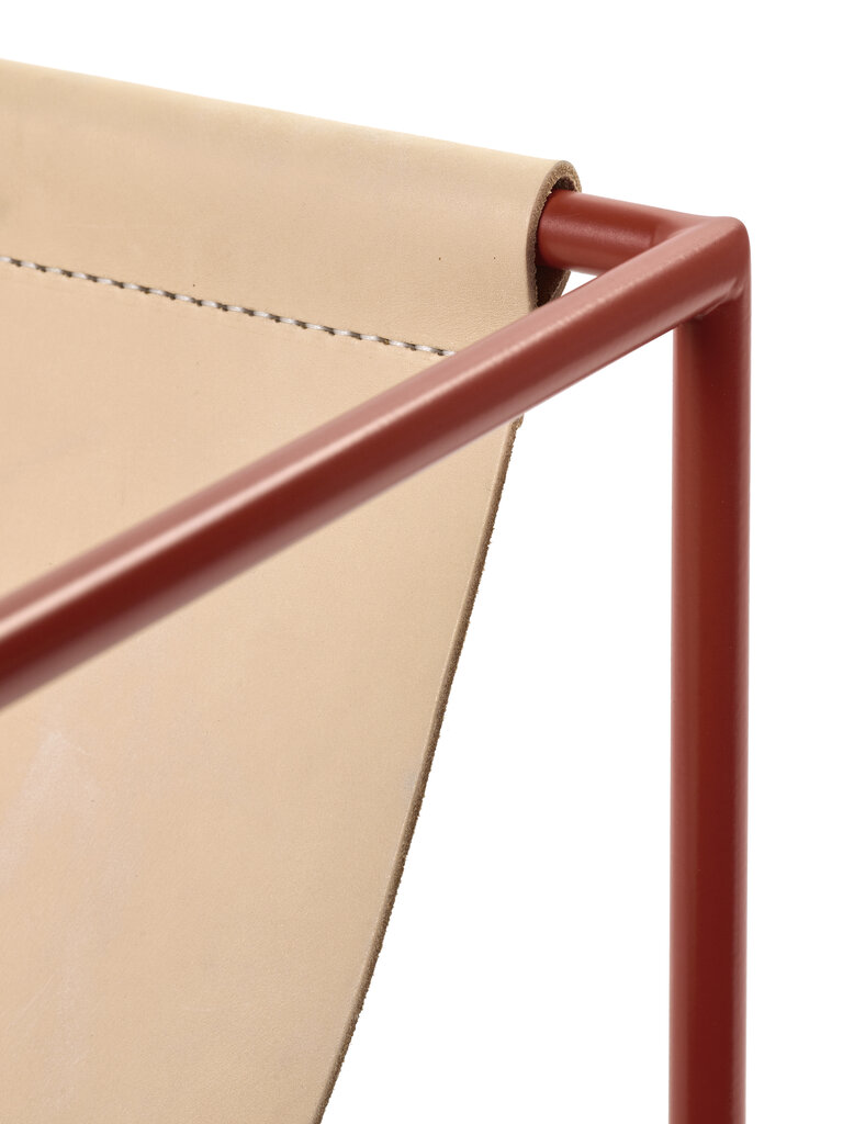 Valerie Objects Solo Seat - Red/Leather