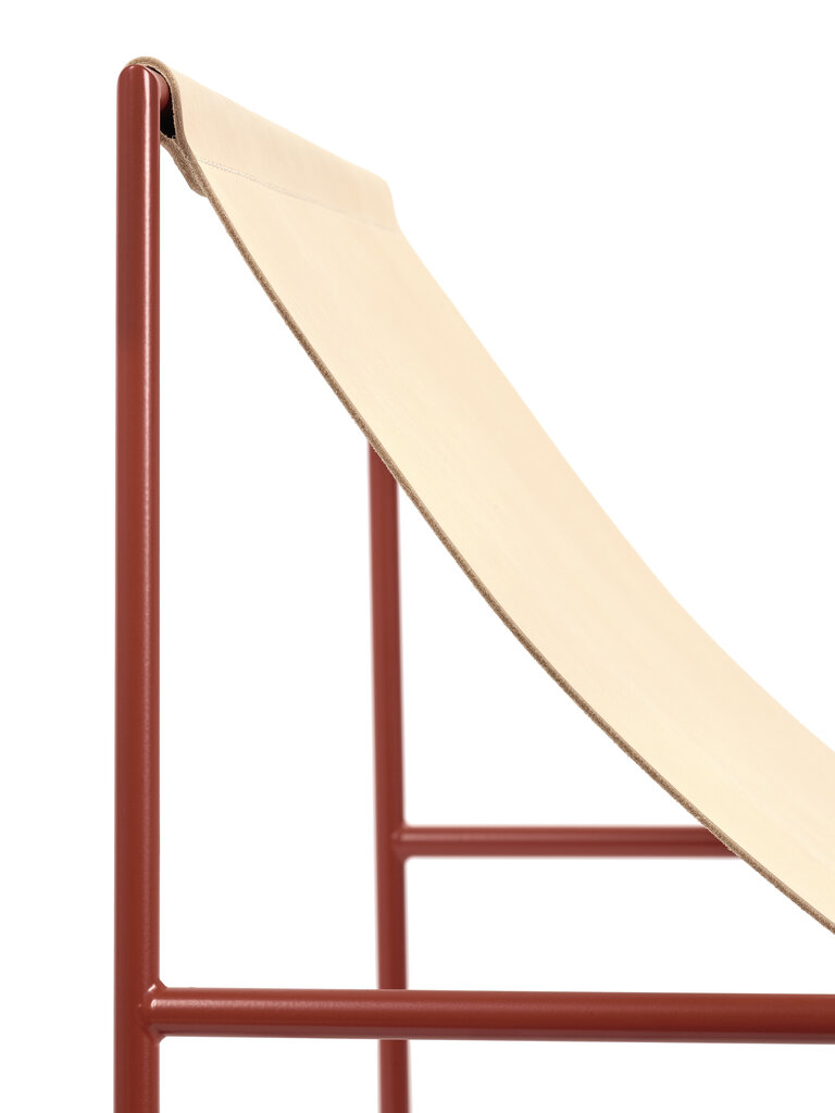 Muller Van Severen Solo Seat - Red/Leather