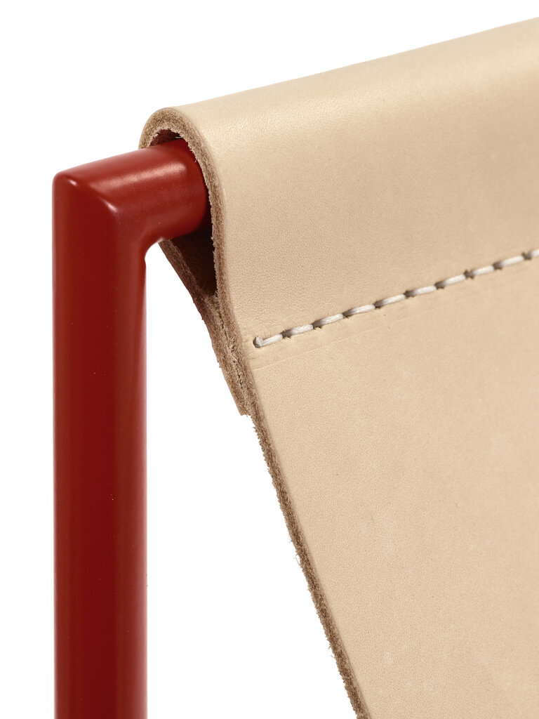 Valerie Objects Solo Seat - Red/Leather