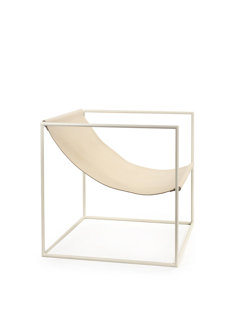 Muller Van Severen Solo Seat - White/Leather