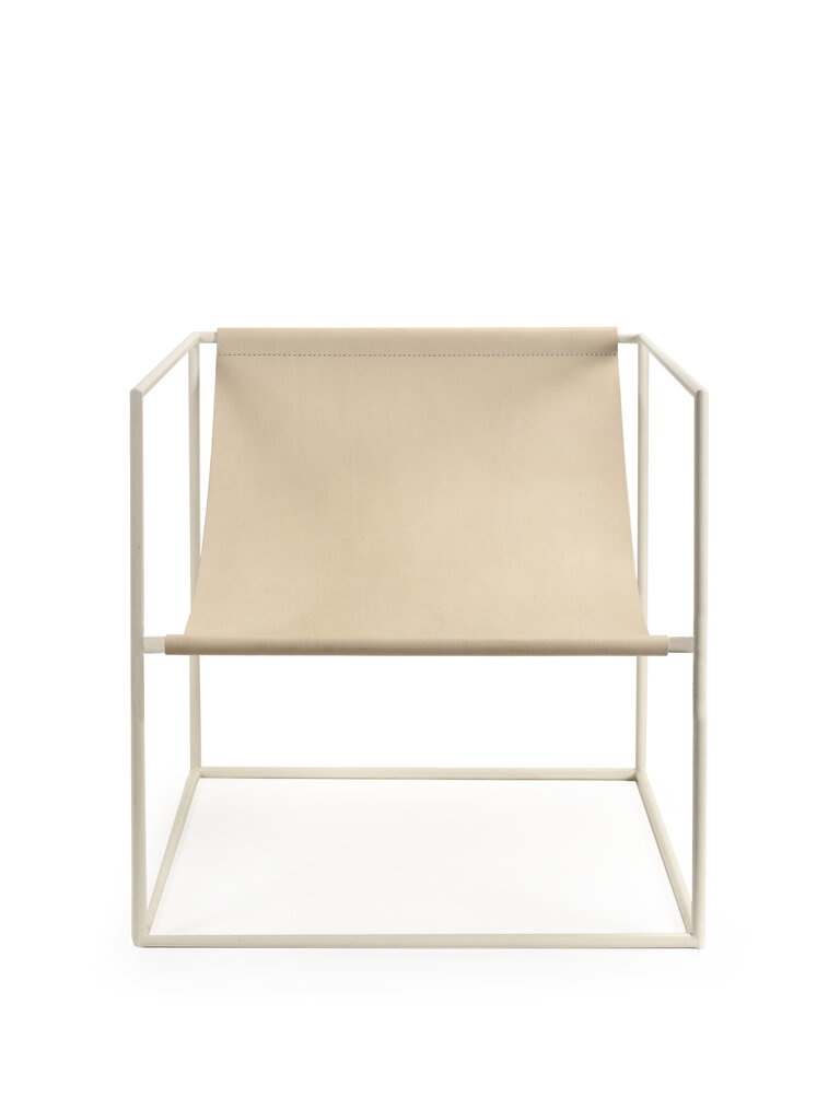 Muller Van Severen Solo Seat - White/Leather