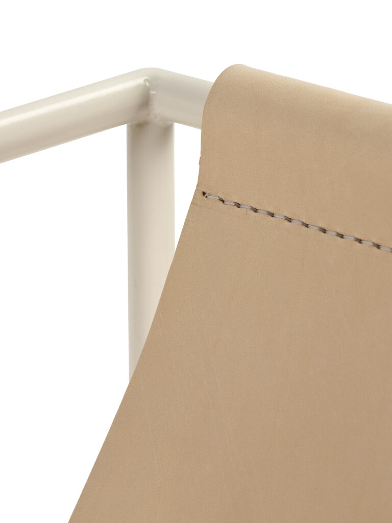 Muller Van Severen Solo Seat - White/Leather
