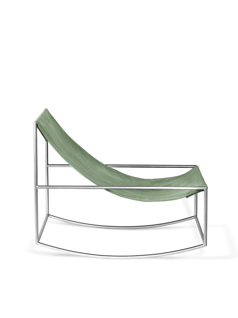 Muller Van Severen Rocking Chair - Stainless Steel
