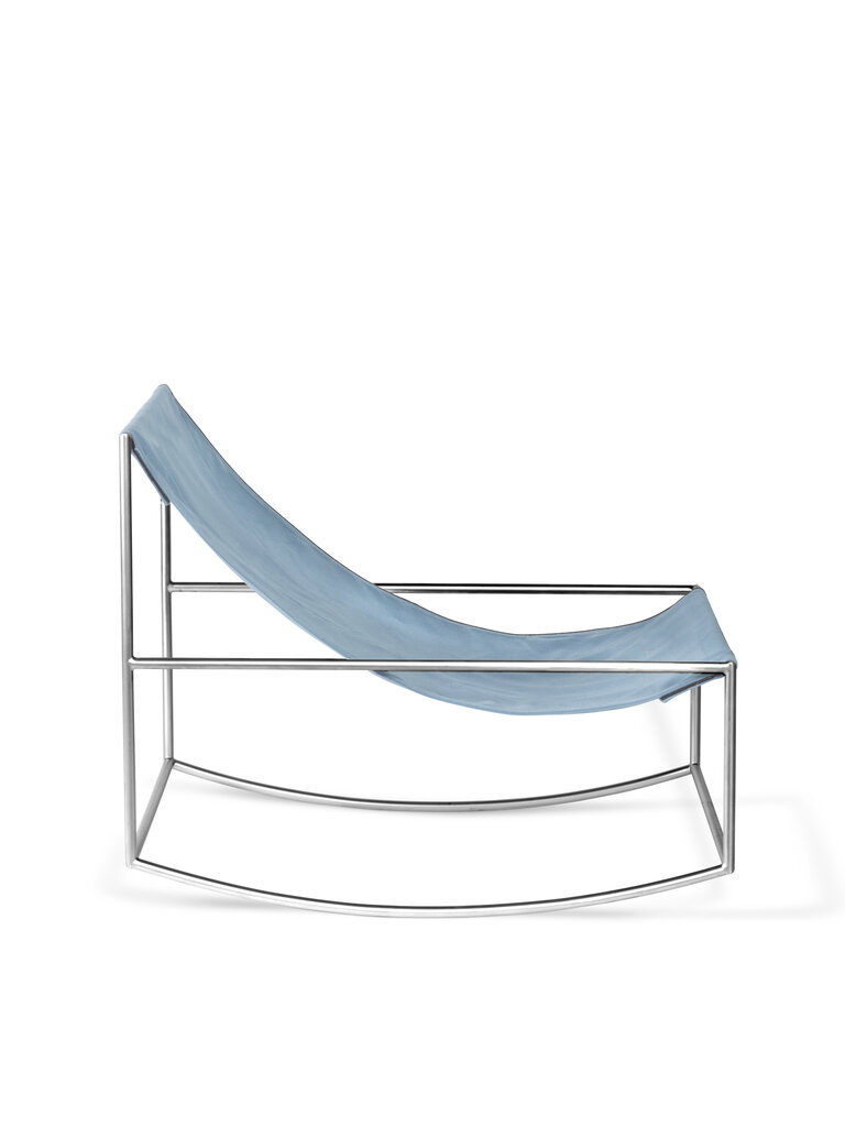 Muller Van Severen Rocking Chair - Stainless Steel