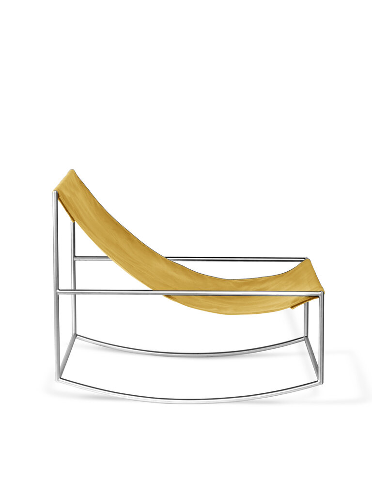 Muller Van Severen Rocking Chair - Stainless Steel