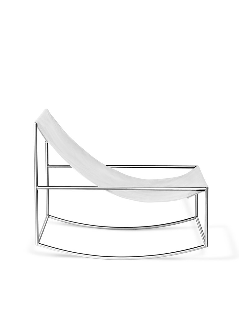 Muller Van Severen Rocking Chair - Stainless Steel