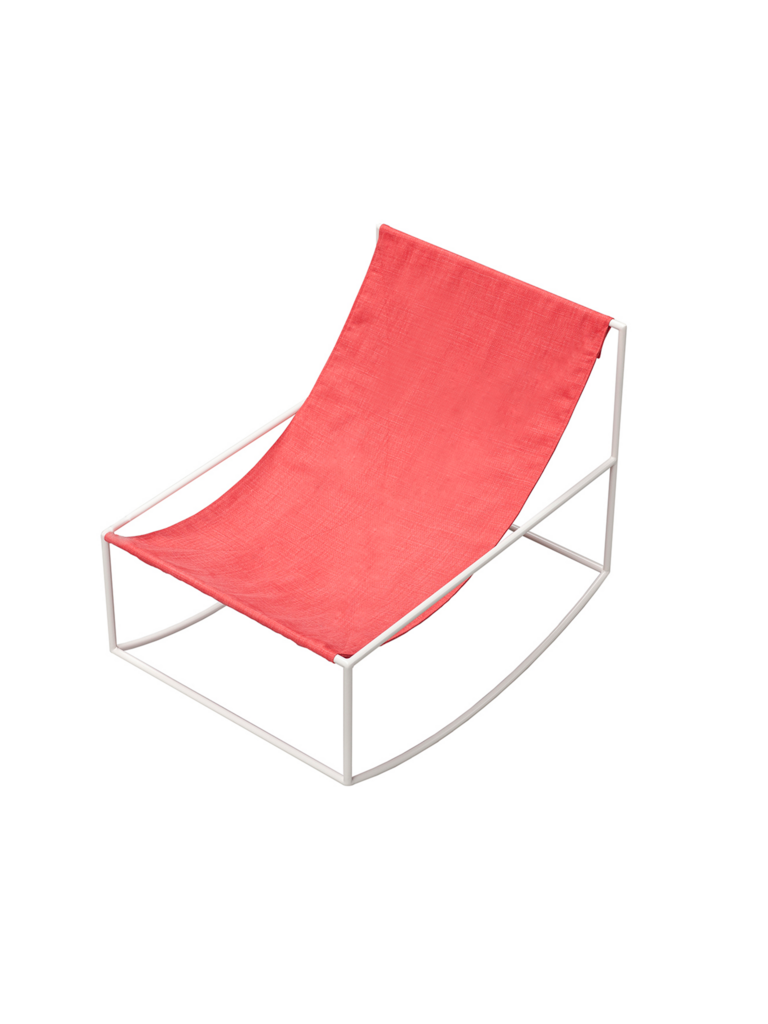 Muller Van Severen Rocking Chair - White/Red