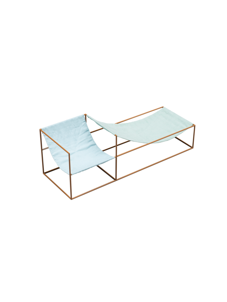 Valerie Objects Duo Seat - Mustard/Blue/Green