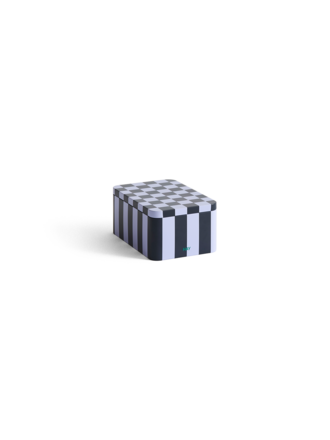 HAY Tin Container - Small - Dark Blue & Lavender