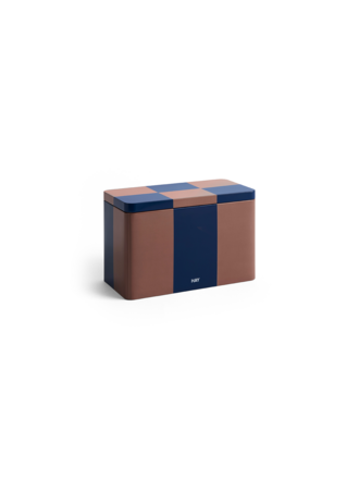 HAY Tin Container - Medium - Brown & Midnight Blue