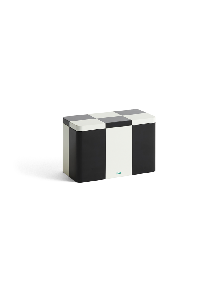 HAY Tin Container - Medium - Black & Off-white