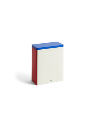 HAY Tin Container - XL - Off-white, Blue & Red