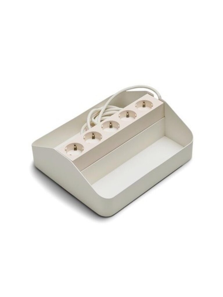 Pedestal Power Bar Tray Double