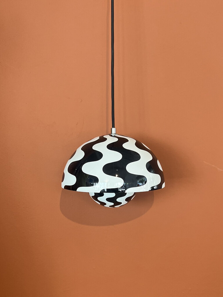 andTradition Flowerpot VP1 Black & White Pattern [ Ex-Display ]