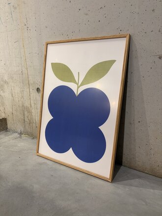 Paper Collective Indigo Fruit + Frame Oak 50x70cm [Ex-Display]