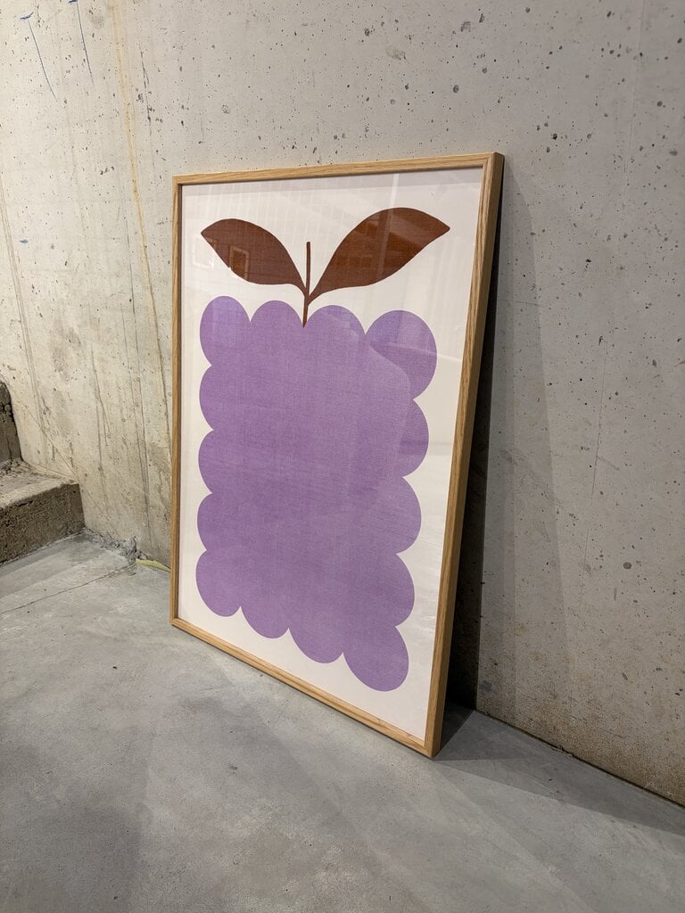 Paper Collective Lilac Berry + Frame Oak 50x70cm [Ex-Display]