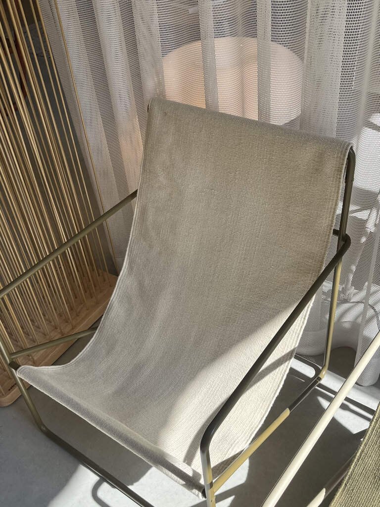 ferm Living Desert Lounge Chair Olive/Cloud [Ex-Display]