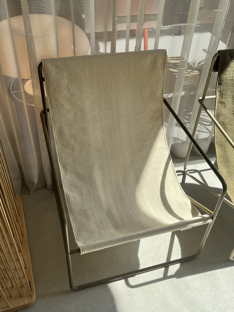 ferm Living Desert Lounge Chair Olive/Cloud [Ex-Display]