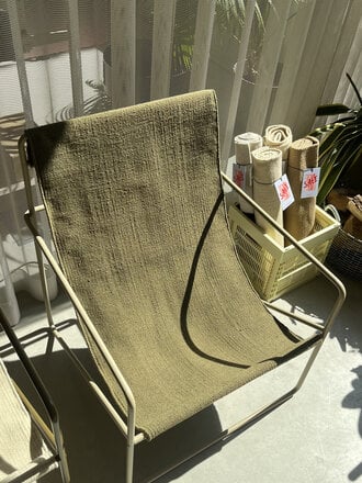ferm Living Desert Lounge Chair Cashmere/Olive [Ex-Display]