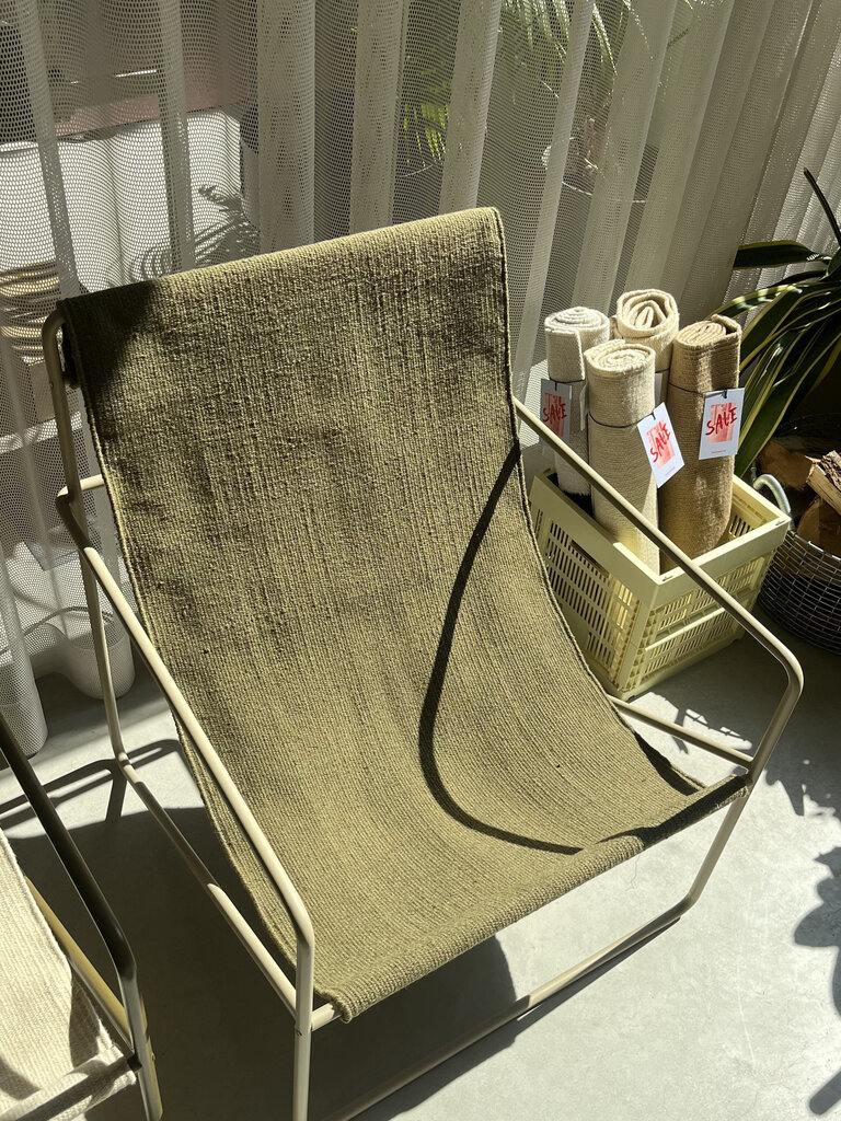 ferm Living Desert Lounge Chair Cashmere/Olive [Ex-Display]