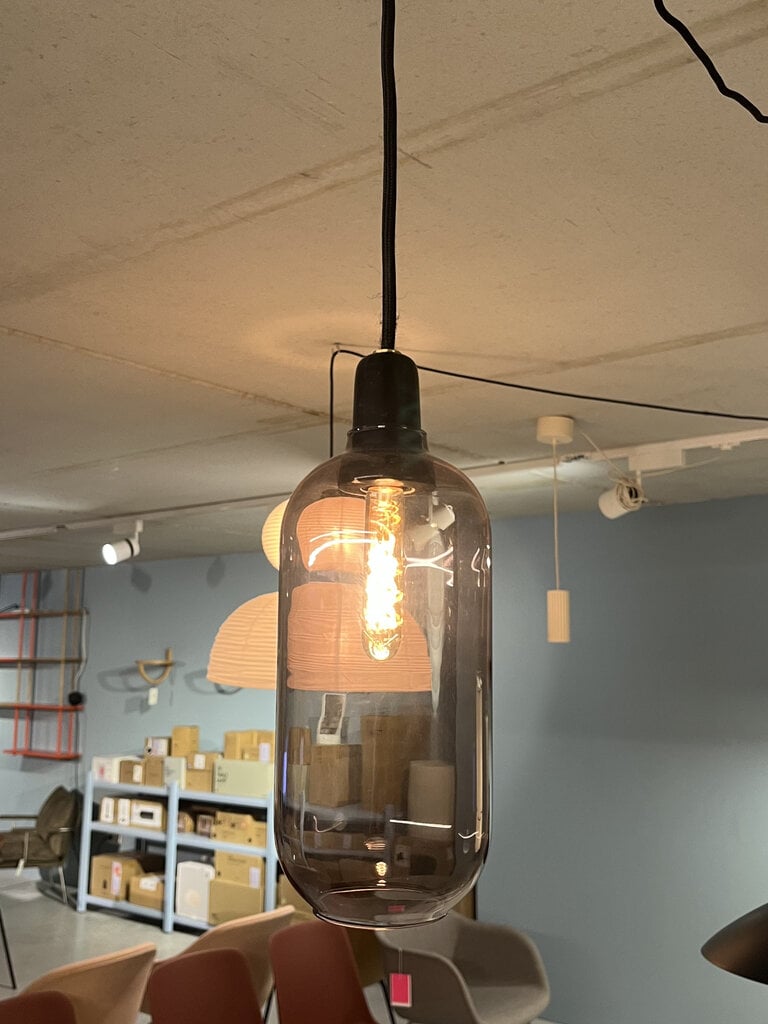 Normann Copenhagen Amp Lamp - Large in Smoke/Black [Ex-display]
