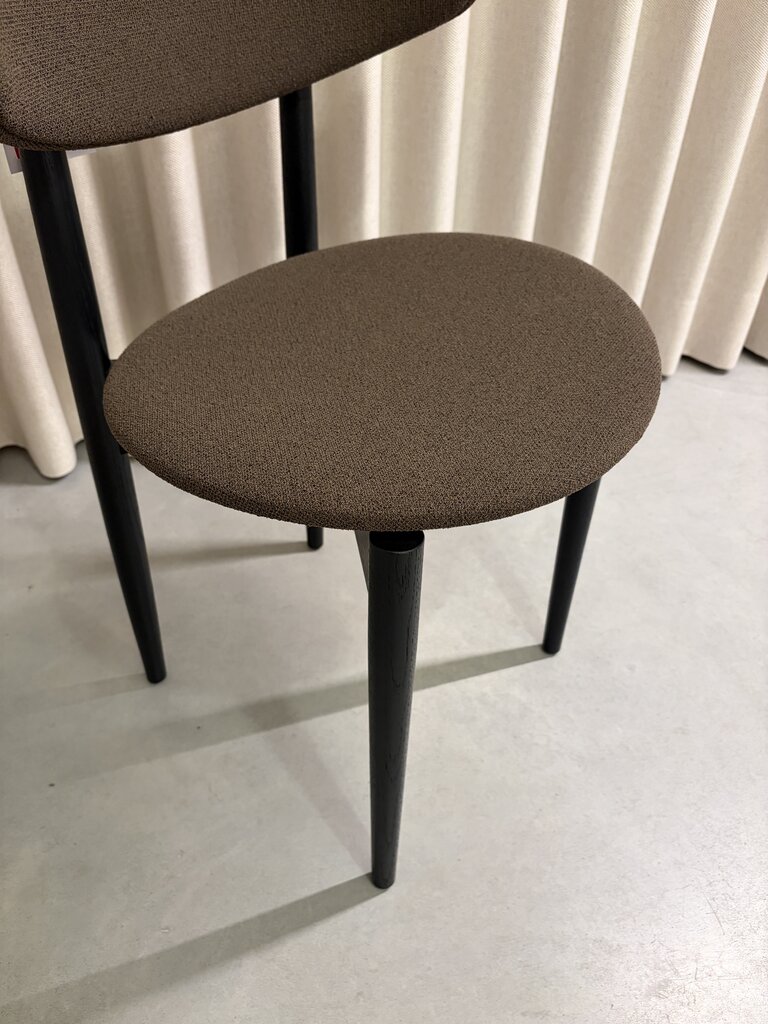 ferm Living Herman Dining Chair - Black Ash/Chocolate [Ex-display]