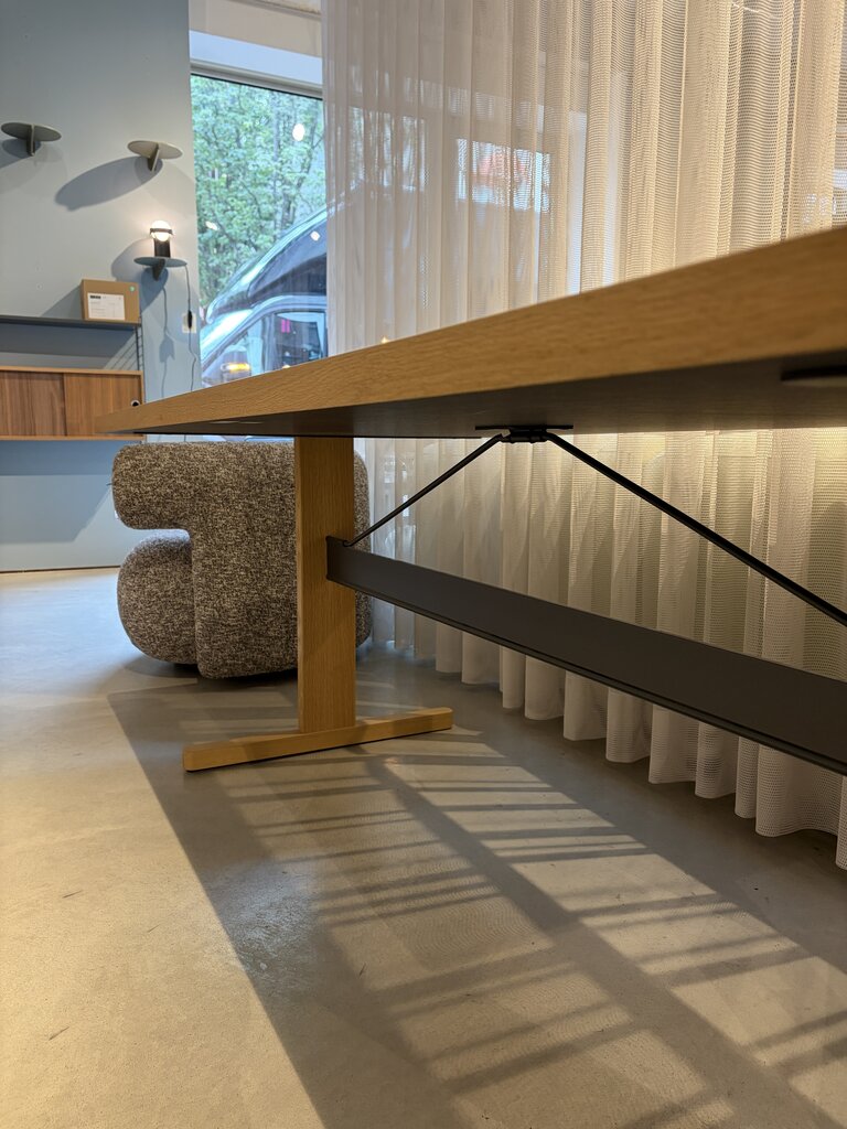 HAY Passerelle Table - Black crossbar/oak  [Ex-display]