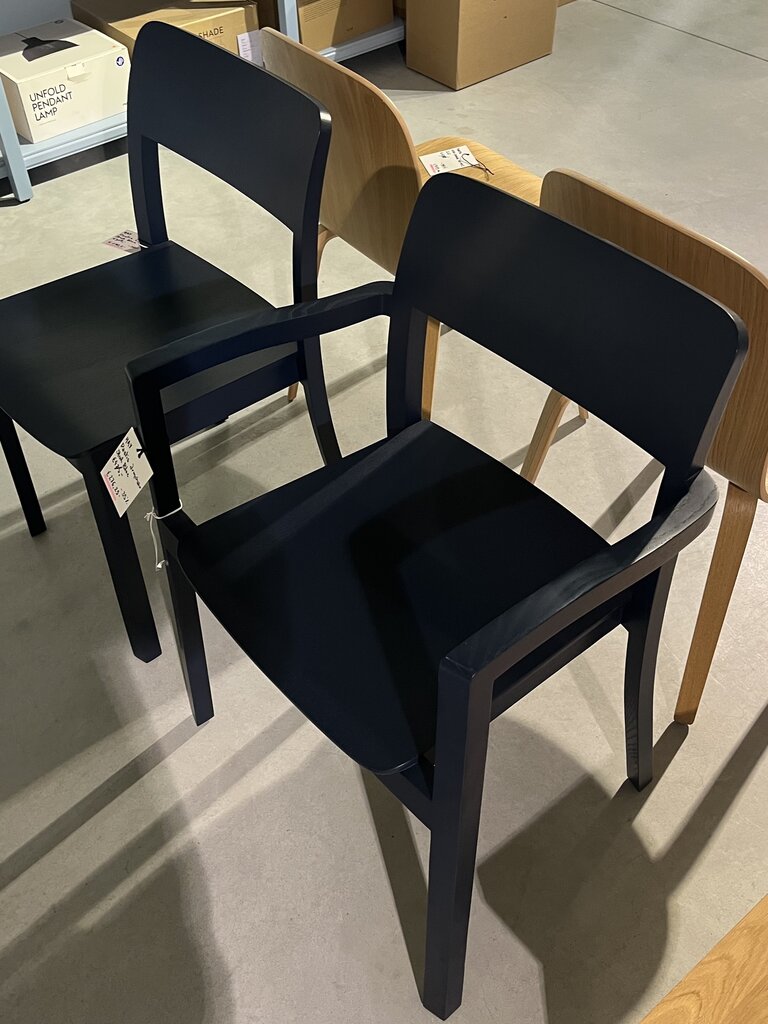 HAY Pastis Armchair - Steel blue lacquered solid ash [Ex-display]