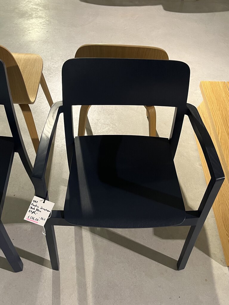 HAY Pastis Armchair - Steel blue lacquered solid ash [Ex-display]