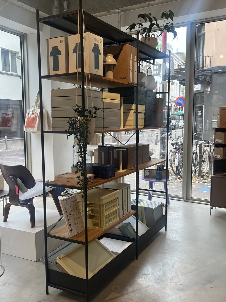 ferm Living Punctual Shelf - Anthracite/ Oak [Ex-display]