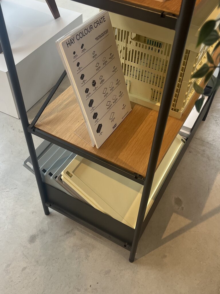 ferm Living Punctual Shelf - Anthracite/ Oak [Ex-display]