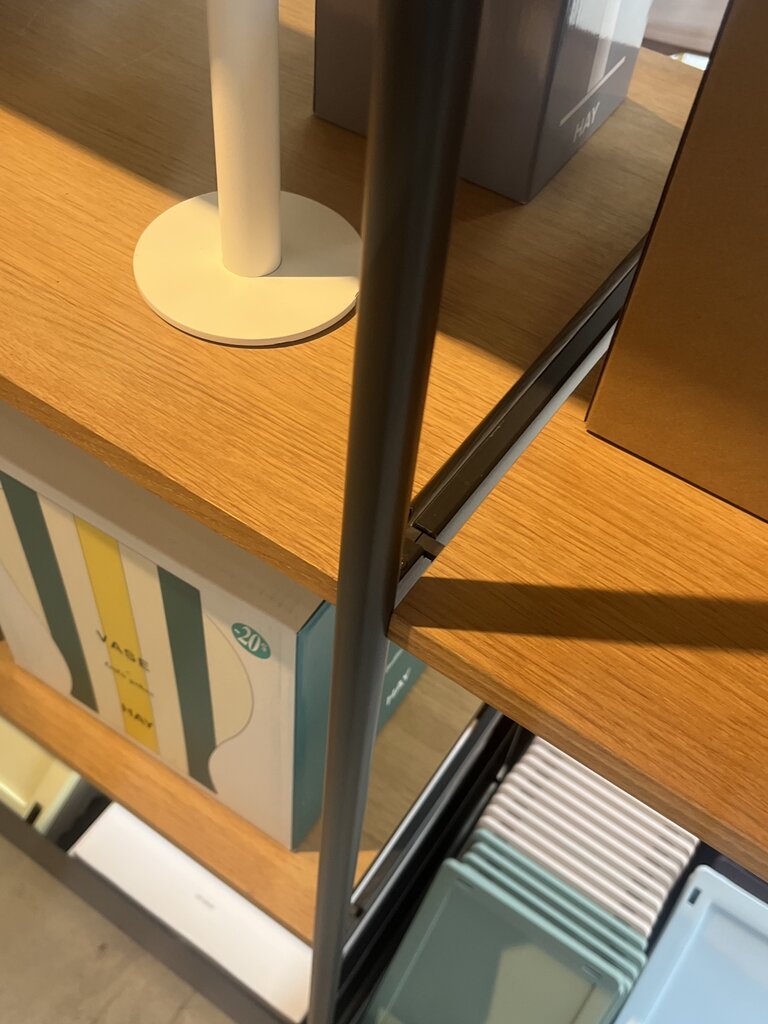 ferm Living Punctual Shelf - Anthracite/ Oak [Ex-display]