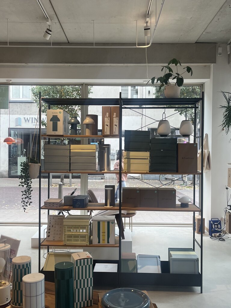 ferm Living Punctual Shelf - Anthracite/ Oak [Ex-display]