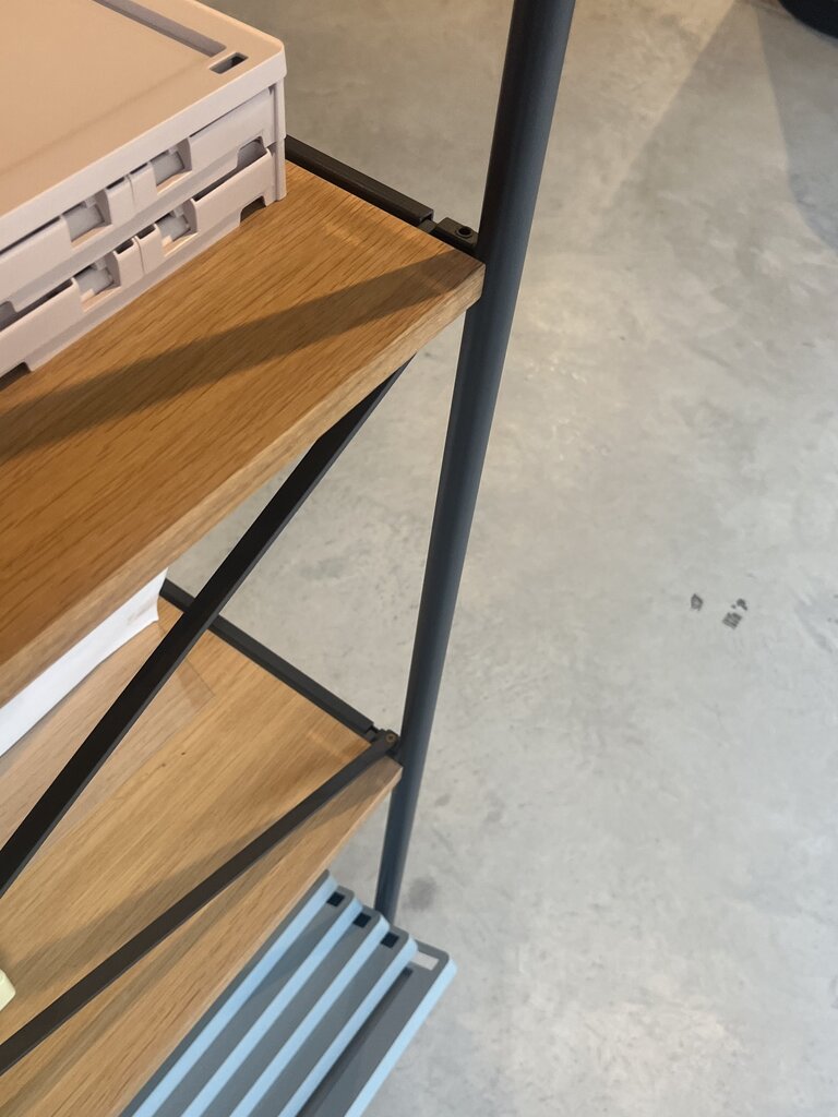 ferm Living Punctual Shelf - Anthracite/ Oak [Ex-display]
