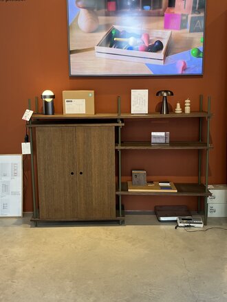 Moebe Shelving System - Smoked Oak/ Green [Ex-Display]
