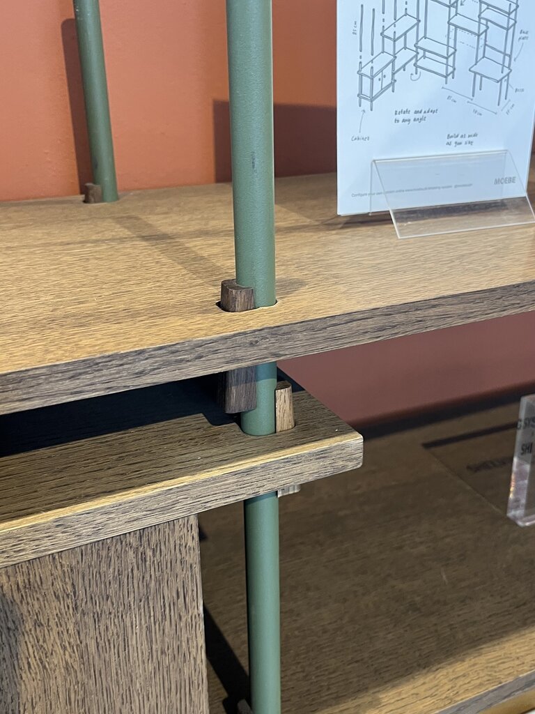 Moebe Shelving System - Smoked Oak/ Green [Ex-Display]