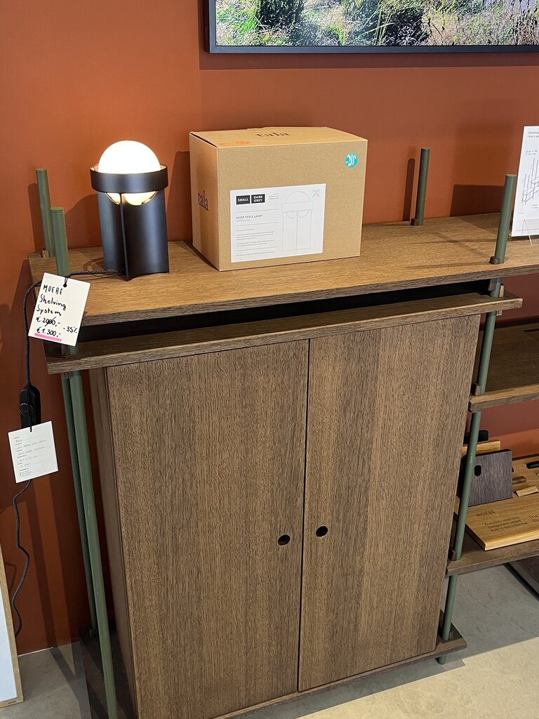 Moebe Shelving System - Smoked Oak/ Green [Ex-Display]