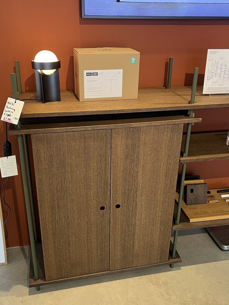 Moebe Shelving System - Smoked Oak/ Green [Ex-Display]