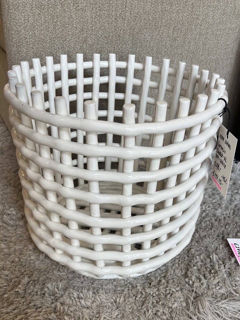 ferm Living Ceramic Basket - Extra Large [Ex-Display]